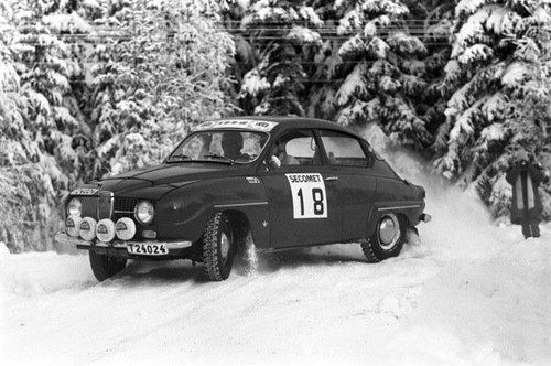 Saab 1968 rally car - saab,