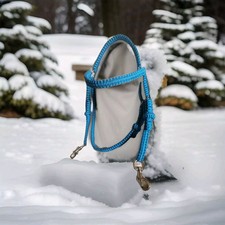 Custom hand Made Bridle. Cob Size Aqua Blue (Any Size/colours Made )