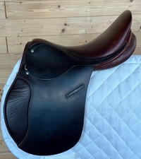 Barnsby Brown English Leather Pony Club Approved Saddle - 16" Seat Wide Width