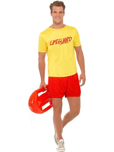 Mens beach lifeguard - beach,