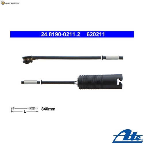 Warning contact brake - contact, wear