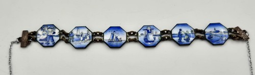 Art deco blue - blue, delft