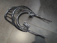 Triumph Bonneville T100/T120 LC Chrome Grab Rail/Rack & Chrome Mounting Rail