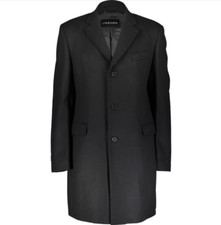 JAEGER Wool Blend Overcoat - Black - L - £299
