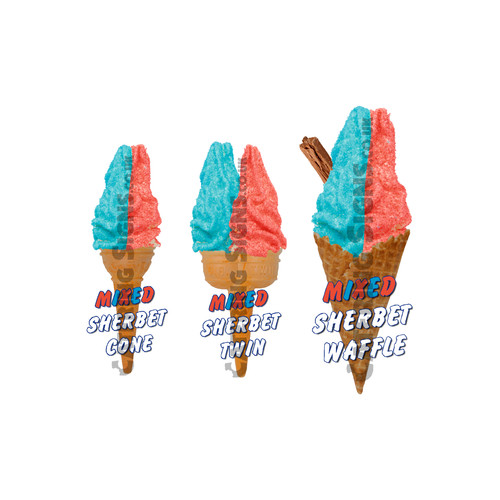 Mixed sherbet whippy ice - ice, cream