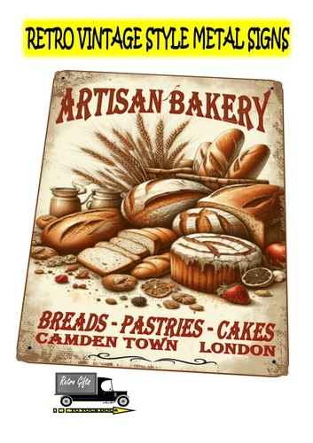 Artisan bakery sign vintage - bakery, sign,