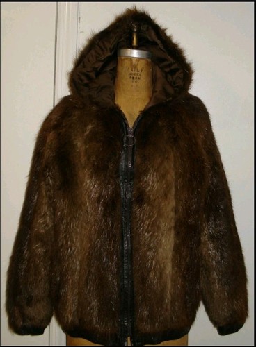 Vintage real beaver coat - beaver,