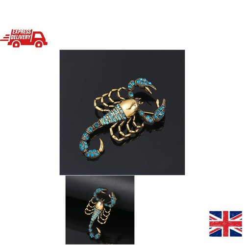 Crystal scorpion brooch - brooch,