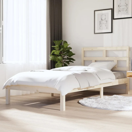 Walplus solid wood bed - solid, frame