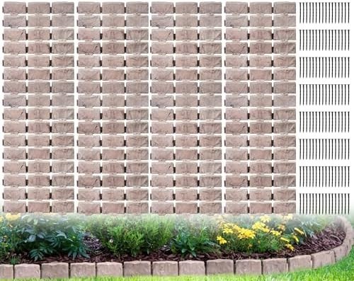 Faux stone garden edging - stone,