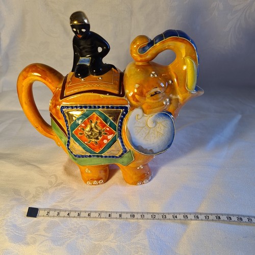 Vintage elephant and rider - vintage,