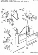 ANY SAAB 9-3 93 FRONT Door Parts Available 2003 - 2011  *JUST ASK* LEFT or RIGHT