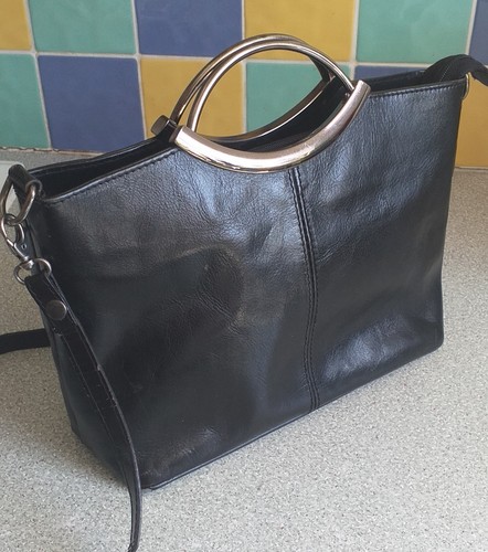 Vintage black leather - black,