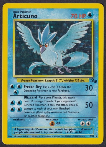Pokemon articuno holo - 2/62,
