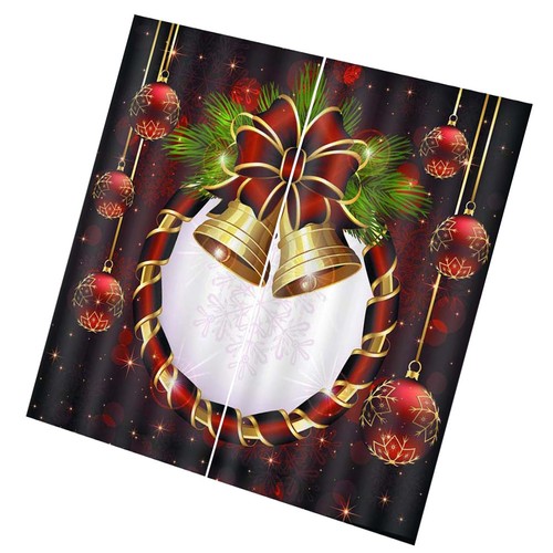 1pc christmas curtain - christmas, bell