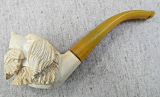 Carved vintage meerschaum pipe - carved,