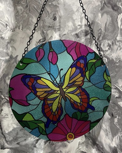 Butterfly stained glass - butterfly, effect