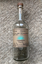 EMPTY Casamigos Exclusivo Numbered Tequila Bottle - Bar Display Upcycle Craft