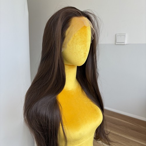 Heat resistant hair brown - brown, long