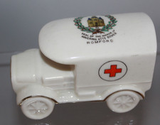 WWI SHELLEY CRESTED CHINA 330 MODEL OF RED CROSS VAN ROMFORD CREST