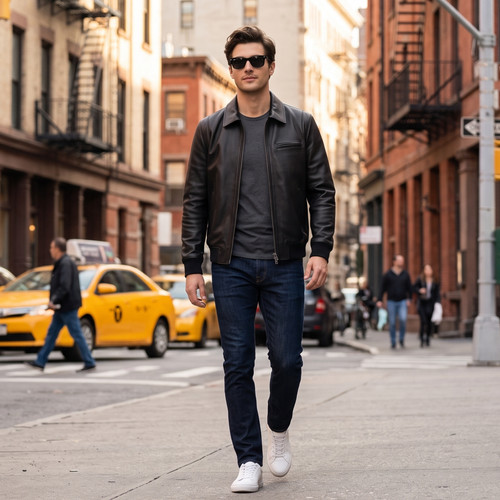 Men genuine leather - genuine,