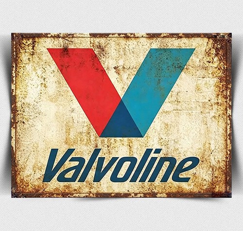 Valvoline metal sign - metal,