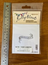 Molly Blooms rubber stamp  - Celebrate banner . Cards crafts - Unused made in UK