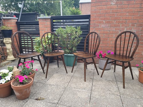 Ercol dining chairs gold - dining, 4