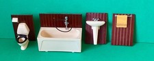 Vintage Dolls House .. Lundby Carolines Home Etc .. Bathroom Set