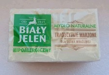 BIALY JELEN Natural Hypoallergenic Soap 150g - BIAŁY JELEŃ SZARE MYDŁO BNBP
