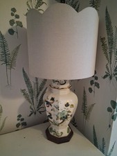 Mason's chartreuse table lamp