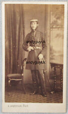 CDV MILITARY OFFICER UNIFORM BY GREETHAM PORTSMOUTH FROCK COAT SOLDIER