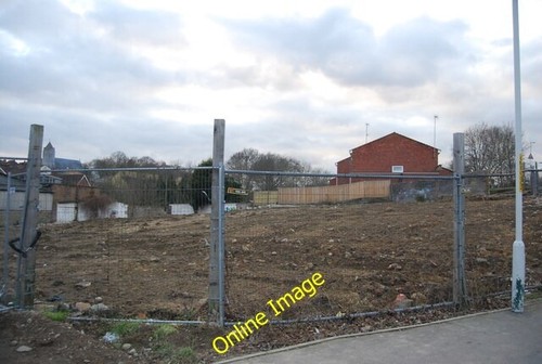 Photo 6x4 demolished garages - demolished,