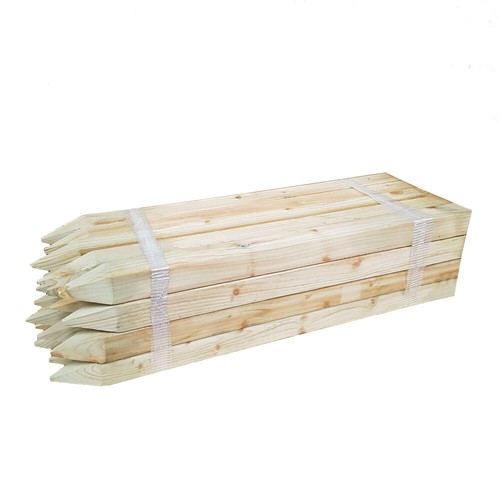 Wooden posts planed pointed - planed,, &