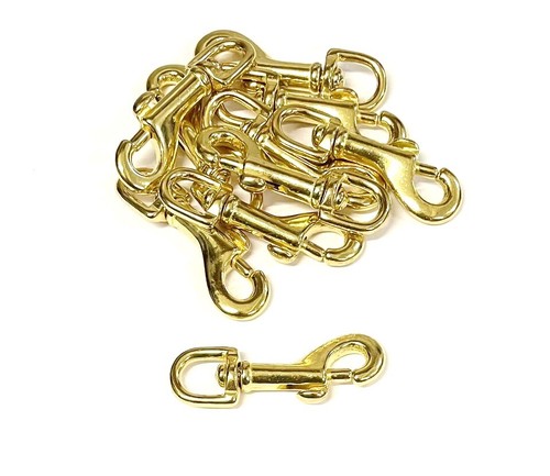 10mm solid brass swivel - brass,