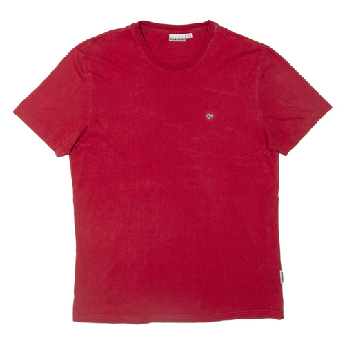 Napapijri mens shirt red l - napapijri,