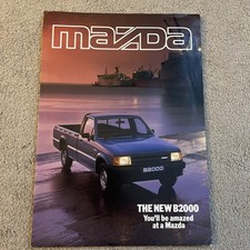 Mazda New B2000 Van Brochure 1985