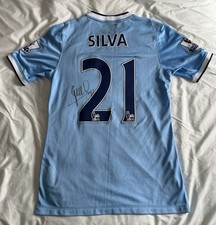 David Silva Match Worn Signed