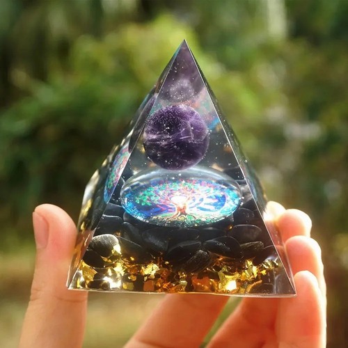 6cm energy pyramid orgonite - pyramid,