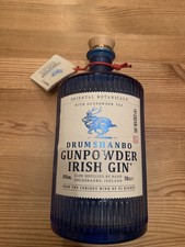 DRUMSHAMBO GUNPOWDER IRISH GIN - Empty Bottle Complete with stopper 