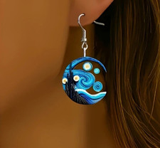 Unusual Round Acrylic Pair of