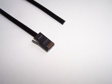 Sinclair QL or Spectrum Serial Connector with Black Cable Lead (0.2m)