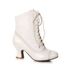 Cream Vintage Victorian BoHo Rustic Farm Wedding Gilded Age 1800s Costume Boots