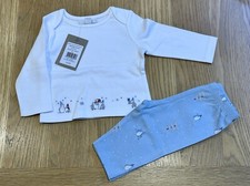 The Little White Company 🐧 Organic Cotton Penguin Pyjama, Age 0-3 Months - NWT