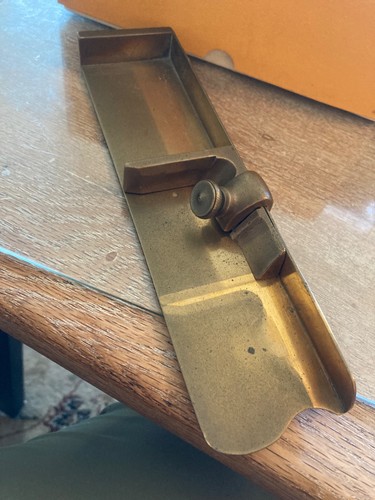 Antique brass composing stick - antique,