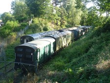 Photo A2 Carriage storage on a disused railway Birchden The first Groomb c2012
