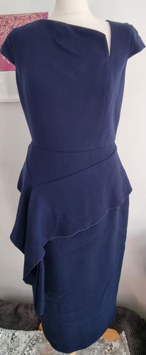 Roland mouret navy wool - navy,