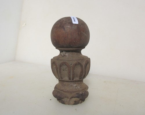 Victorian turned wooden finial - victorian,