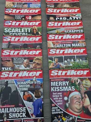 Comics job lot 12 striker - lot,