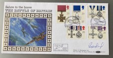 Victoria Cross winner Rod Learoyd VC signed scarce Benham 1990 Gallantry FDC